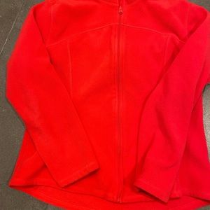 Old navy coral zip up fleece xL
